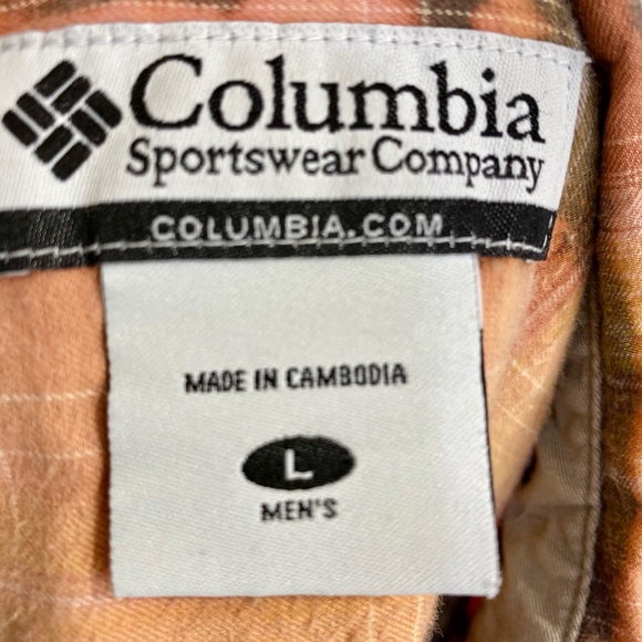 Columbia Bleach Dyed Button Down Men’s Shirt Large - Picture 5 of 6